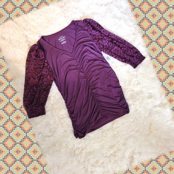 NWT TORRID 2X V-NECK RAYON/SPANDEX TOP - Picture 4 of 5